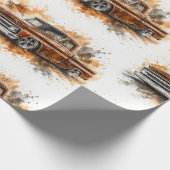 Amerikaanse Muscle Car Inpakpapier (Hoek)