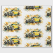 Amerikaanse Muscle Car Inpakpapier (Vlak)