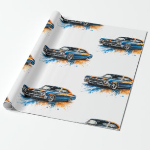Amerikaanse Muscle Car Inpakpapier