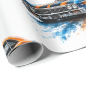 Amerikaanse Muscle Car Inpakpapier (Rol Hoek)