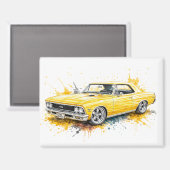 Amerikaanse Muscle Car Magneet (Voorkant / Achterkant)