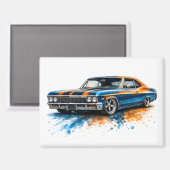 Amerikaanse Muscle Car Magneet (Voorkant / Achterkant)