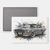 Amerikaanse Muscle Car Magneet (Voorkant / Achterkant)