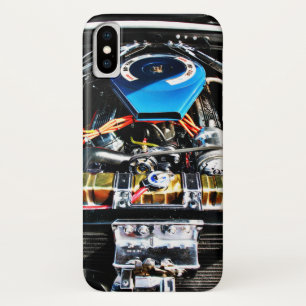 Amerikaanse Muscle Car-motor bovenaanzicht. Case-Mate iPhone Case