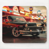  Amerikaanse Muscle Car Mousepad Muismat (Voorkant)