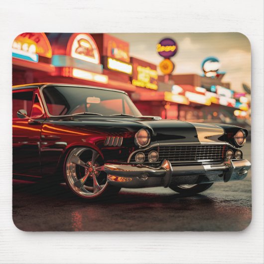  Amerikaanse Muscle Car Mousepad Muismat (Voorkant)