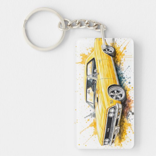 Amerikaanse Muscle Car Sleutelhanger (Voorkant)