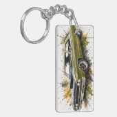 Amerikaanse Muscle Car Sleutelhanger (Voorkant Links)