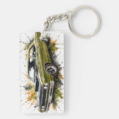 Amerikaanse Muscle Car Sleutelhanger (achterkant)