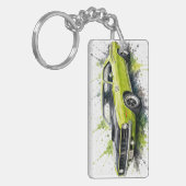 Amerikaanse Muscle Car Sleutelhanger (Voorkant Links)