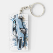 Amerikaanse Muscle Car Sleutelhanger (achterkant)