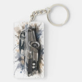 Amerikaanse Muscle Car Sleutelhanger (achterkant)