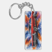 Amerikaanse Muscle Car-sleutelhanger Sleutelhanger (Voorkant Links)