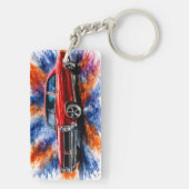 Amerikaanse Muscle Car-sleutelhanger Sleutelhanger (achterkant)
