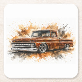 Amerikaanse Muscle Cars Papier Coasters Kartonnen Onderzetters