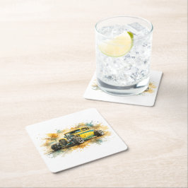 Amerikaanse Muscle Cars Papier Coasters Kartonnen Onderzetters