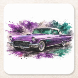 Amerikaanse Muscle Cars Papier Coasters Kartonnen Onderzetters