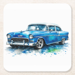 Amerikaanse Muscle Cars Papier Coasters Kartonnen Onderzetters