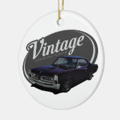 -Amerikaanse Musculair Aangepast GTO Keramisch Ornament (Links)