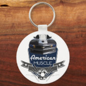 Amerikaanse Musculair Nieuw Camaro Sleutelhanger (Voorkant)