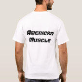 Amerikaanse Musculair Vlag Camaro Car T-shirt (Achterkant)
