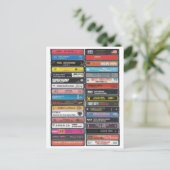 Amerikaanse muziek - USA Anthems Cassette Print Briefkaart (Staand voorkant)