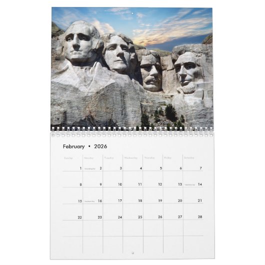 Amerikaanse National Parks Calendar Kalender (Feb 2026)