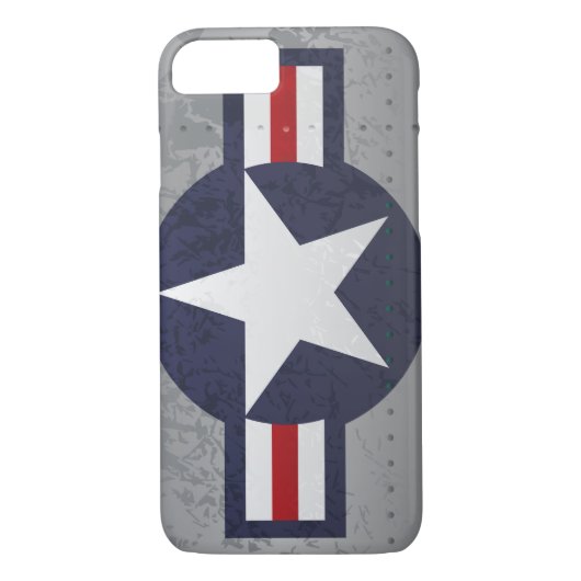 Amerikaanse National Roundel Insignia Militaire Lu Case-Mate iPhone Case (Achterkant)