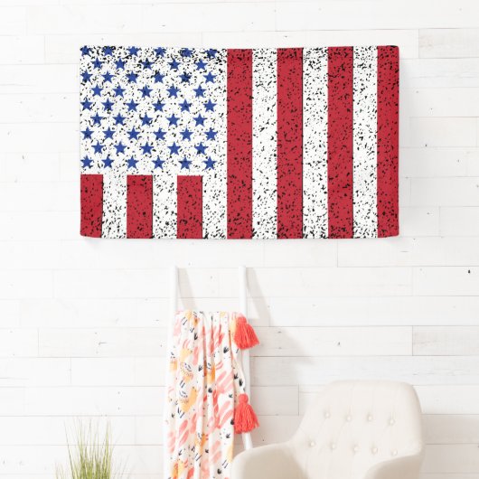 Amerikaanse nationale banner voor vredesvlag (Insitu)