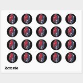 Amerikaanse Nationale Bizon Ronde Sticker (Vel)
