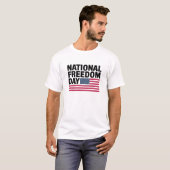 Amerikaanse Nationale Dag van de Vrijheid T-shirt  (Voorkant volledig)