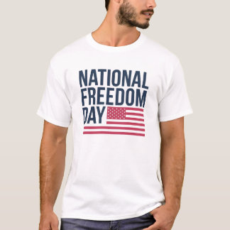 Amerikaanse Nationale Dag van de Vrijheid T-shirt
