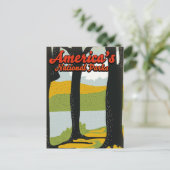 Amerikaanse nationale parken briefkaart (Staand voorkant)