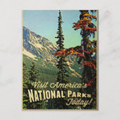 Amerikaanse nationale parken briefkaart (Voorkant)