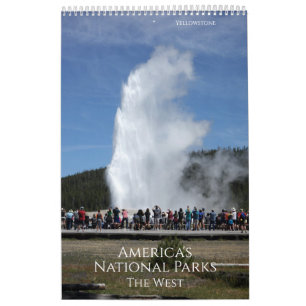 Amerikaanse Nationale Parken Het Westen Kalender