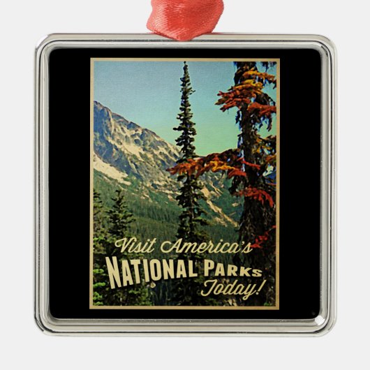 Amerikaanse nationale parken metalen ornament (Voorkant)