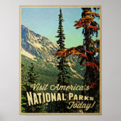 Amerikaanse nationale parken poster (Voorkant)