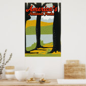 Amerikaanse nationale parken poster (Keuken)