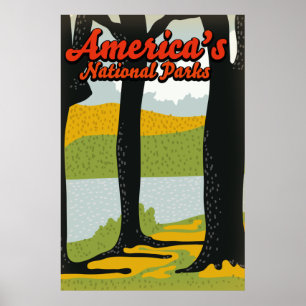Amerikaanse nationale parken poster