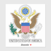 Amerikaanse nationale wapenschild sticker (Vel)
