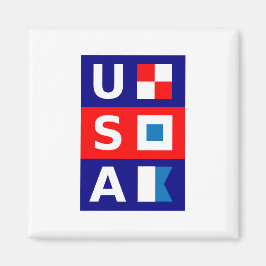 Amerikaanse Nautical Red White Blue Maritime Saili Magneet