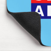 Amerikaanse Nautical Red White Blue Maritime Saili Muismat (Hoek)