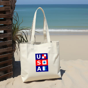 Amerikaanse Nautical Red White Blue Maritime Saili Tote Bag