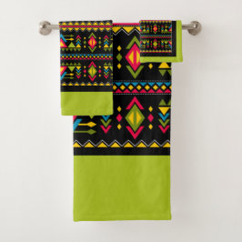 Amerikaanse Navajo Indiase badhanddoekenset Bad Handdoek