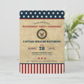 Amerikaanse Navy Pensioen Partij Kaart (Staand voorkant)