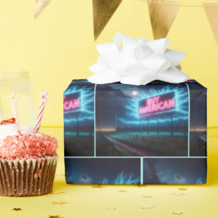 Amerikaanse Neon Billboard kopen Cadeaupapier