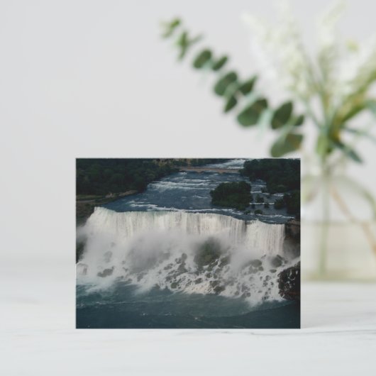 Amerikaanse Niagara-Herfsten: Uitzicht van de luch Briefkaart (Staand voorkant)