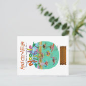 Amerikaanse noordvis briefkaart (Staand voorkant)