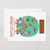 Amerikaanse noordvis briefkaart (Voorkant / Achterkant)