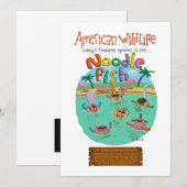 Amerikaanse noordvis feestdagenkaart (Voorkant / Achterkant)